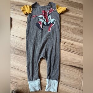 Spider-Man Kids Bodysuit - Gray and Yellow